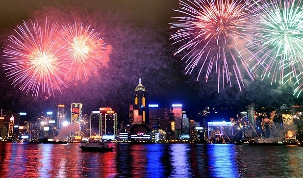 Hong Kong NYE Fireworks