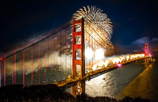 NYE Fireworks in San Francisco