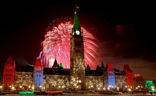 Enjoying New Years Eve 2024 in Ottawa Canada