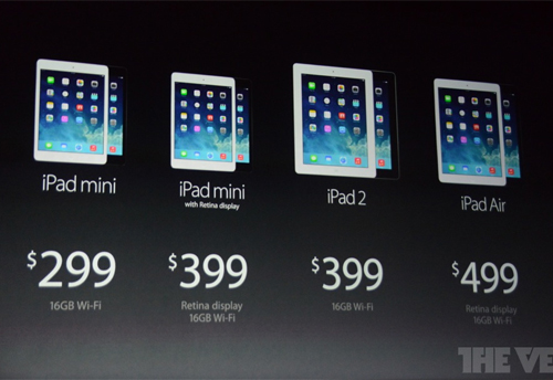 Ipad Air And Ipad Mini New Prices