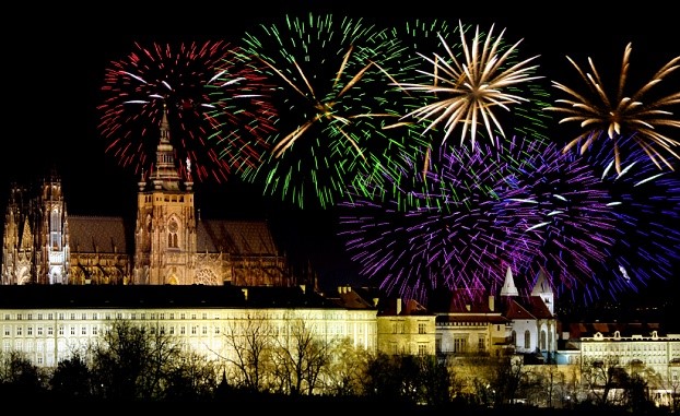 NYE Fireworks in Prague 