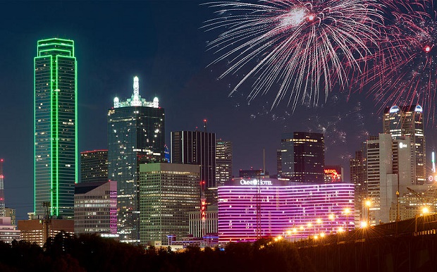 NYE Fireworks in Dallas