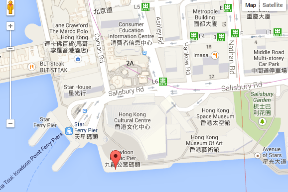 Hong Kong NYE Cruise Map