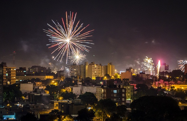 NYE Fireworks in Montevideo