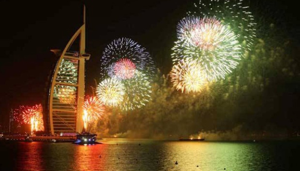 Dubai World Record of Largest Fireworks