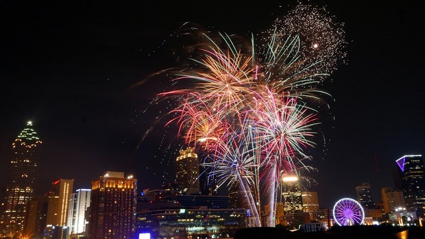 NYE Fireworks in Atlanta