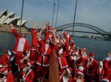 Santa Festival on Christmas in Australia