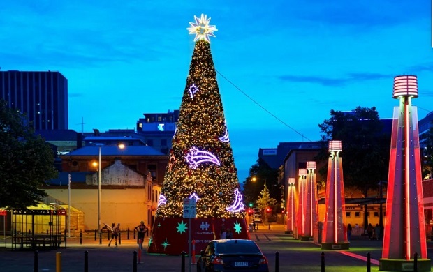 Christmas Tree in Hobart, TAS