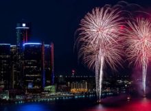 NYE Fireworks in Detroit
