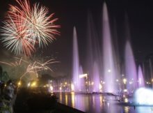 NYE fireworks nad lights in Manila
