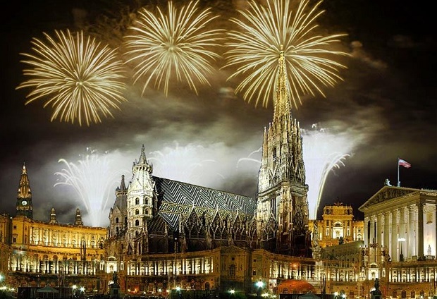 NYE Fireworks in Vienna