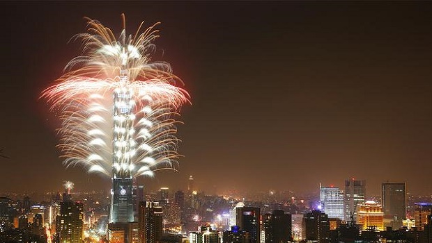 NYE Fireworks in Taipei