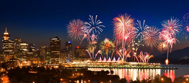 Vancouver NYE Fireworks