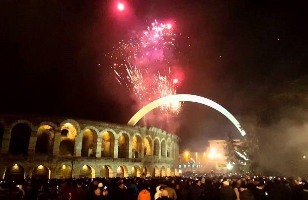 New Years Eve in Verona, Italy
