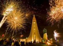 New Years Eve Fireworks in Reykjavik