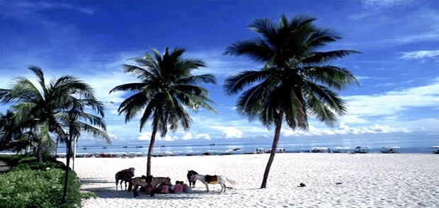 Beautiful Hua Hin beach in Thailand