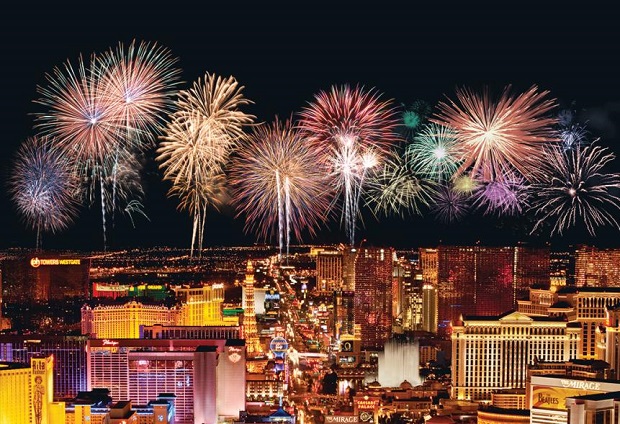 NYE Fireworks in Las Vegas