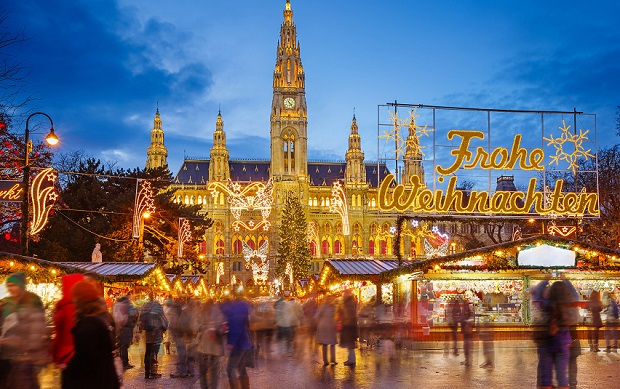 Christmas decorations in Vienna