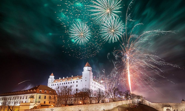 NYE Fireworks in Ljubljana 
