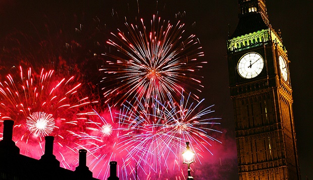 NYE Fireworks in London 2017