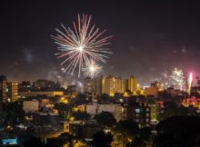 NYE fireworks in Montevideo
