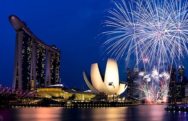NYE Fireworks in Singapore