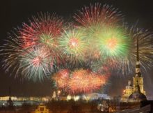 Saint Petersburg NYE fireworks