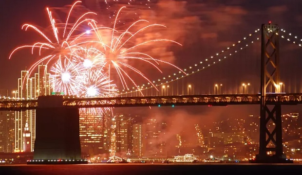Fireworks Displays in San Francisco on New Years Eve
