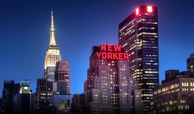 Beautiful Landscapes of New Yorker Hotel by Night in NYC