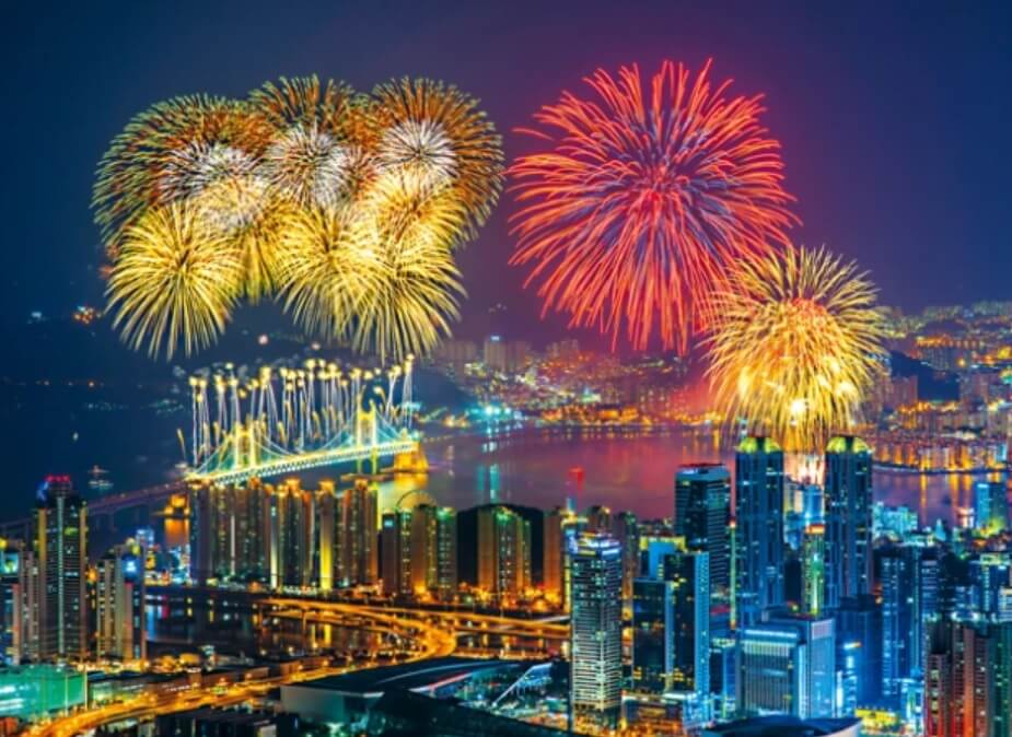 Enjoying New Years Eve 2024 in Busan Korea