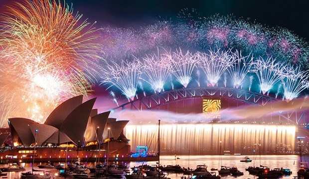 New Years Eve Firework Display in Sydney, Australia