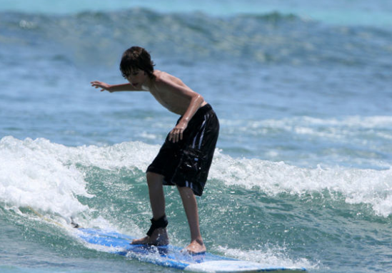 Surfing in Waikiki Beach, Hawaii