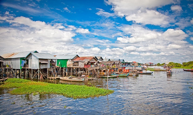Tonle Sap river in Cambodia
