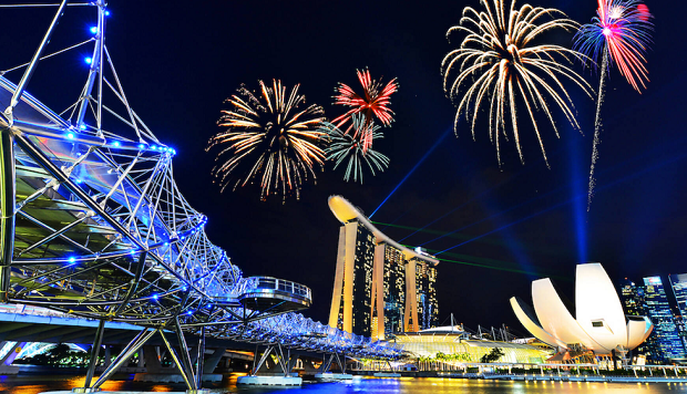 Singapore NDP fireworks